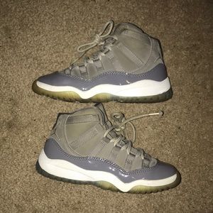 Kids air Jordan 11 cool grey 12C 12T xi